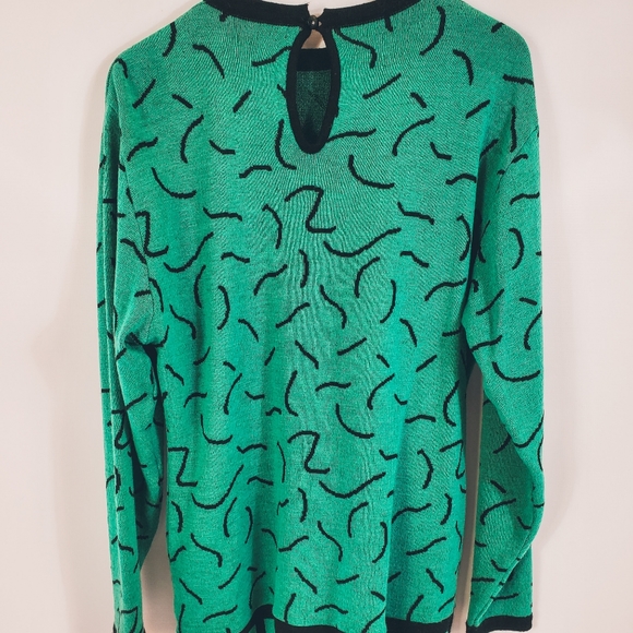 🚫SOLD🚫Vintage Turquoise Sweater - Picture 4 of 7